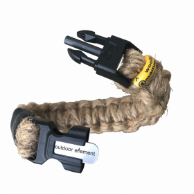 Woolly Mammoth Survival Jute Bracelet (size: large)